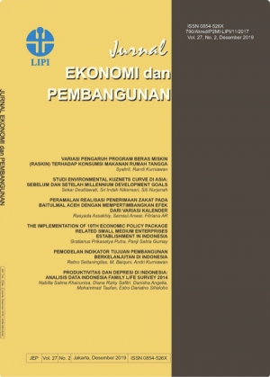 Variasi Pengaruh Program Beras Miskin (Raskin) Terhadap Konsumsi Makanan Rumah Tangga